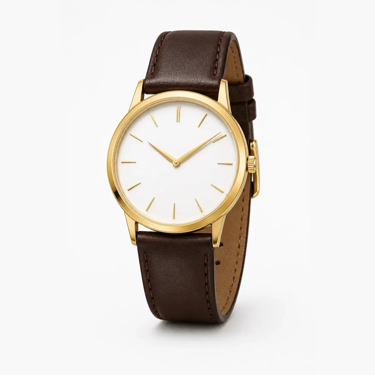 Dress-Watch Lederband braun