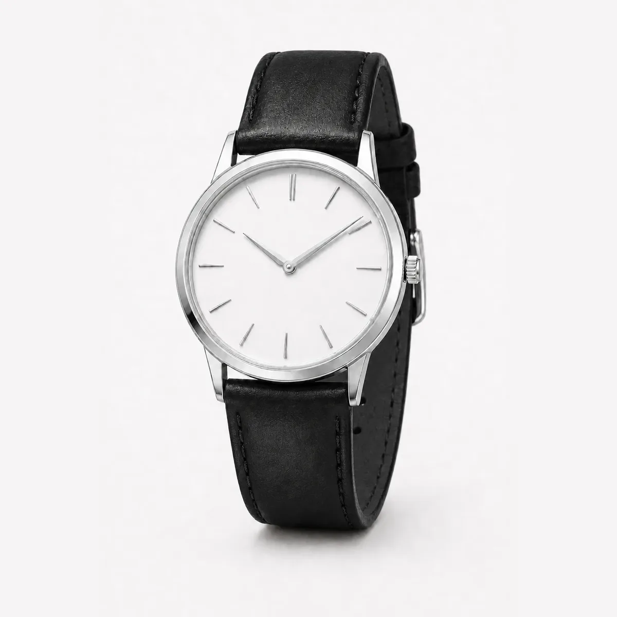 Dress-Watch Lederband schwarz