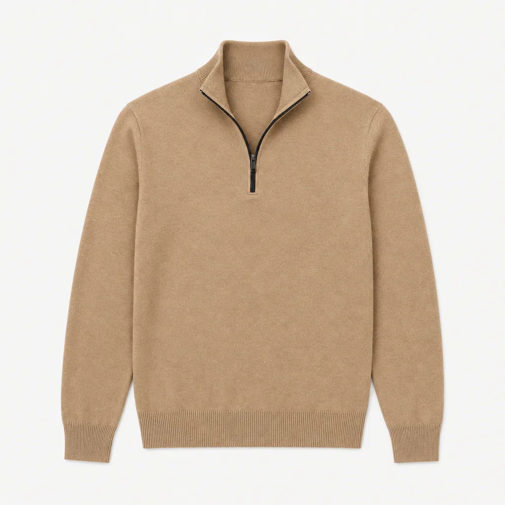 Half-Zip Pullover Feinstrick