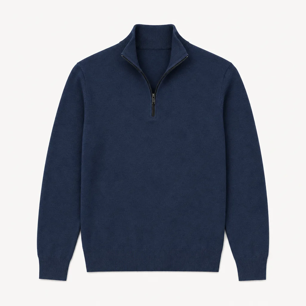 Half-Zip Pullover Feinstrick