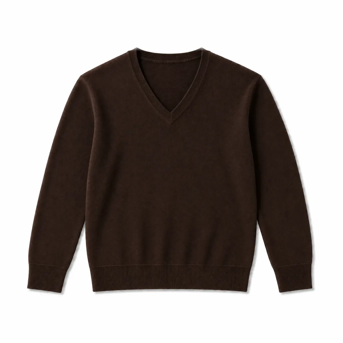 V-Neck-Pullover Feinstrick