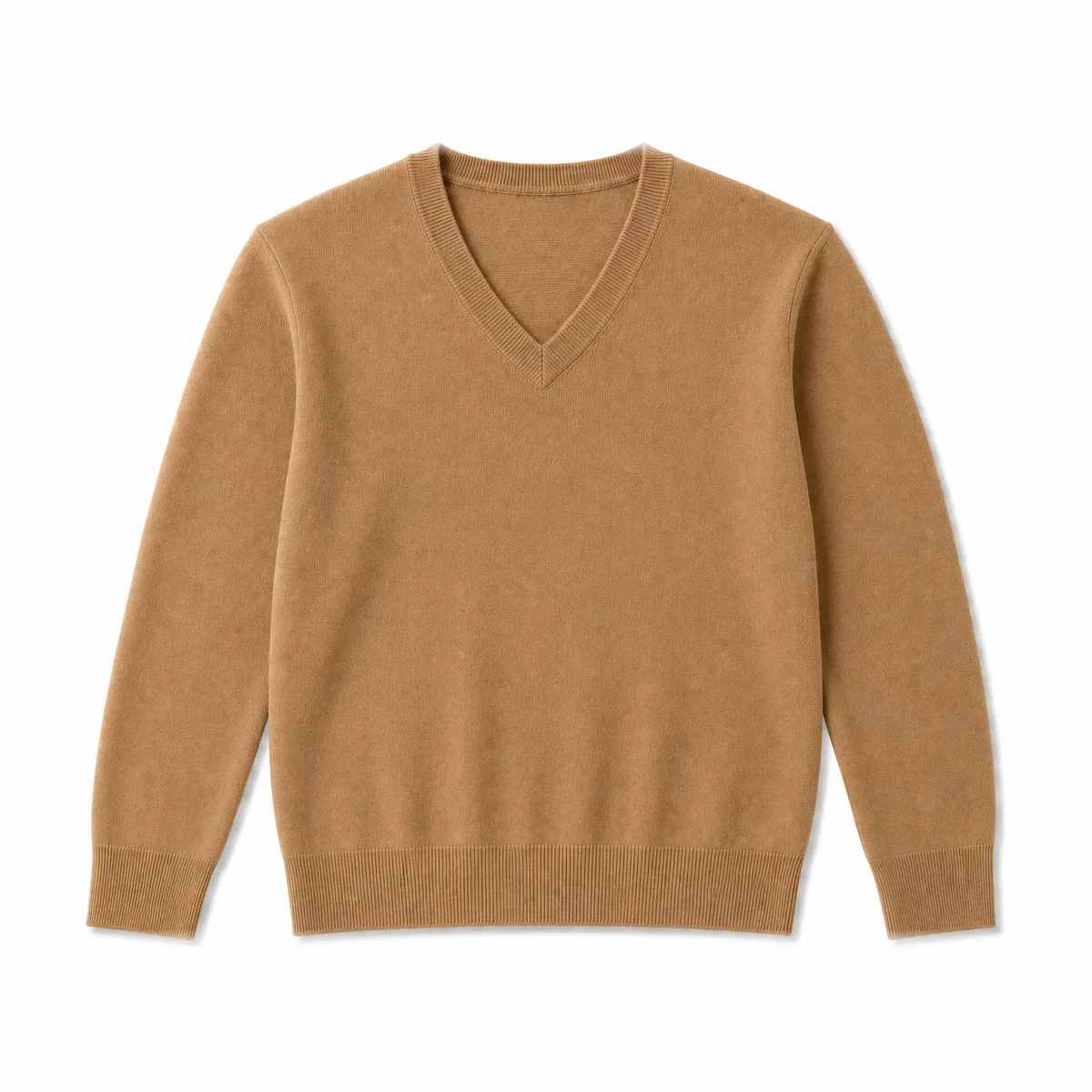 V-Neck-Pullover Feinstrick