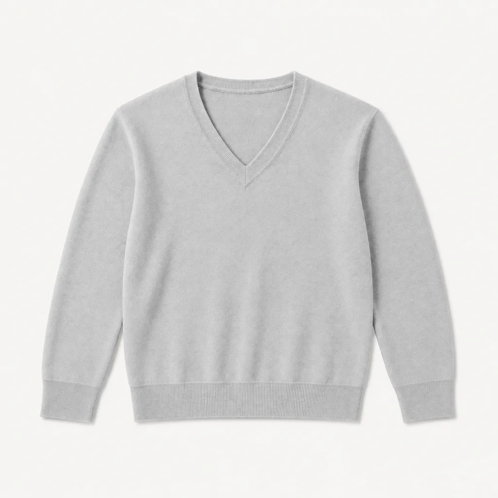 V-Neck-Pullover Feinstrick