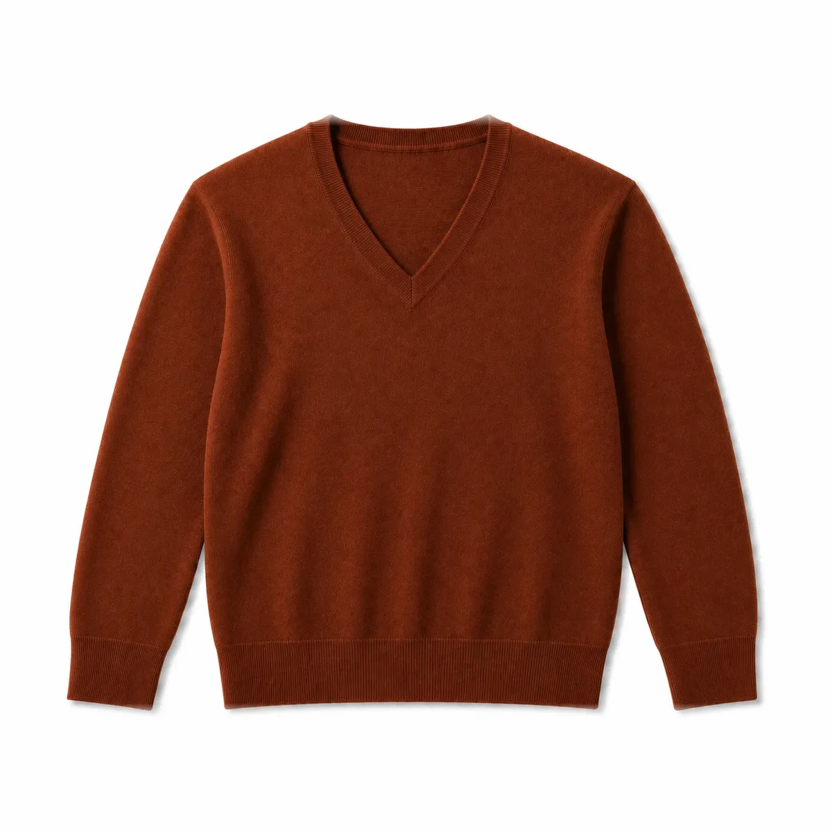 V-Neck-Pullover Feinstrick
